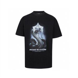 Trapstar Black Snake Slayers Graphic T Shirt